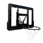 Tabela de basquete de parede quadro transparente de 110x74cm com aro e rede Pista e Campo