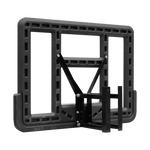 Tabela de basquete de parede quadro transparente de 110x74cm com aro e rede Pista e Campo
