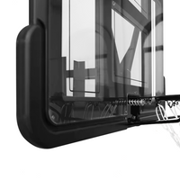 Tabela de basquete de parede quadro transparente de 110x74cm com aro e rede Pista e Campo