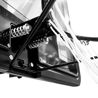 Tabela de basquete de parede quadro transparente de 110x74cm com aro e rede Pista e Campo