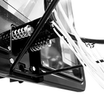 Tabela de basquete de parede quadro transparente de 110x74cm com aro e rede Pista e Campo