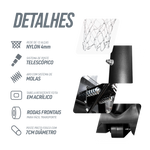 Tabela de basquete adulto móvel com poste, tabela de acrílico e aro Velden