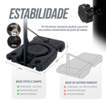 Tabela de basquete adulto móvel com poste, tabela de acrílico e aro Velden