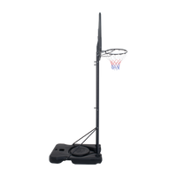 Tabela de basquete adulto móvel com poste, tabela de acrílico e aro Velden