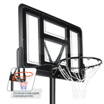 Tabela de Basquete Móvel Ajustável 2,30m a 3,05m Velden Policarbonato