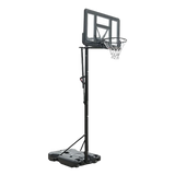 Tabela de basquete adulto móvel com poste, tabela de acrílico e aro modelo premium Pista e Campo