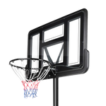 Tabela de basquete adulto móvel com poste, tabela de acrílico e aro modelo premium Pista e Campo