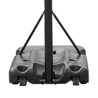 Tabela de basquete adulto móvel com poste, tabela de acrílico e aro modelo premium Pista e Campo