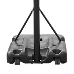 Tabela de basquete adulto móvel com poste, tabela de acrílico e aro modelo premium Pista e Campo