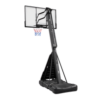 Tabela de basquete adulto móvel com poste, tabela e aro modelo top Velden