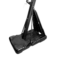 Tabela de basquete adulto móvel com poste, tabela e aro modelo top Velden