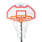 Tabela de basquete infantil juvenil móvel com poste, tabela plástica e aro Velden