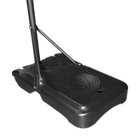 Tabela de basquete infantil juvenil móvel com poste, tabela plástica e aro Velden