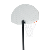 Tabela de basquete infantil juvenil móvel com poste, tabela plástica e aro Velden