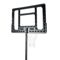 Tabela de basquete infantil juvenil móvel com poste, tabela transparente e aro Velden