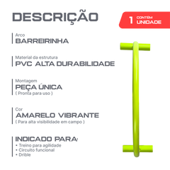 Barreirinha para Treinamento de Agilidade e drible Velden - Amarelo
