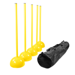Kit 5 Balizas de Slalom com Base Domo e Bolsa Velden