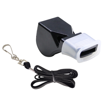 Apito de Plástico tipo Fox com Cordão Velden - Preto
