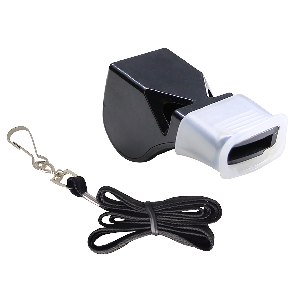 Apito de Plástico tipo Fox com Cordão Velden - Preto