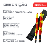 Kit de Bandeiras Xadrez para Sinalização Esportiva com Bolsa Velden