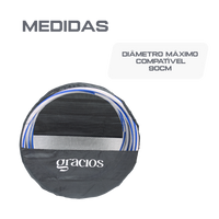 Bolsa para transporte de até 12 arcos bambolês de até 90cm Gracios