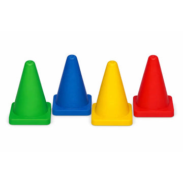 Minicone de desbalizamento 10cm IAAF Vinex - conjunto com 4 und
