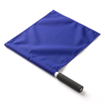 Bandeira de Árbitro Velden 38x41cm Cabo de PVC 50cm com Empunhadura