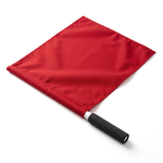 Bandeira de Árbitro Velden 38x41cm Cabo de PVC 50cm com Empunhadura