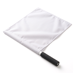 Bandeira de Árbitro Velden 38x41cm Cabo de PVC 50cm com Empunhadura