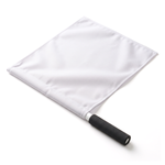 Bandeira de Árbitro Velden 38x41cm Cabo de PVC 50cm com Empunhadura