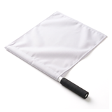 Bandeira de Árbitro Velden 38x41cm Cabo de PVC 50cm com Empunhadura