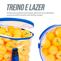 Bolinha de tênis de mesa treinamento Pista e Campo - saco com 100 und - branca