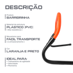 Barreirinha dobrável e ajustável 20-30cm Laranja e Preto