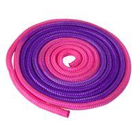 Corda Oficial Ginástica Rítmica 3m Gracios - Roxo e Rosa