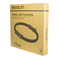 Anel de Pilates Tonificador Flexível Envolst - Verde e Cinza