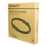 Anel de Pilates Tonificador Flexível Envolst - Verde e Cinza