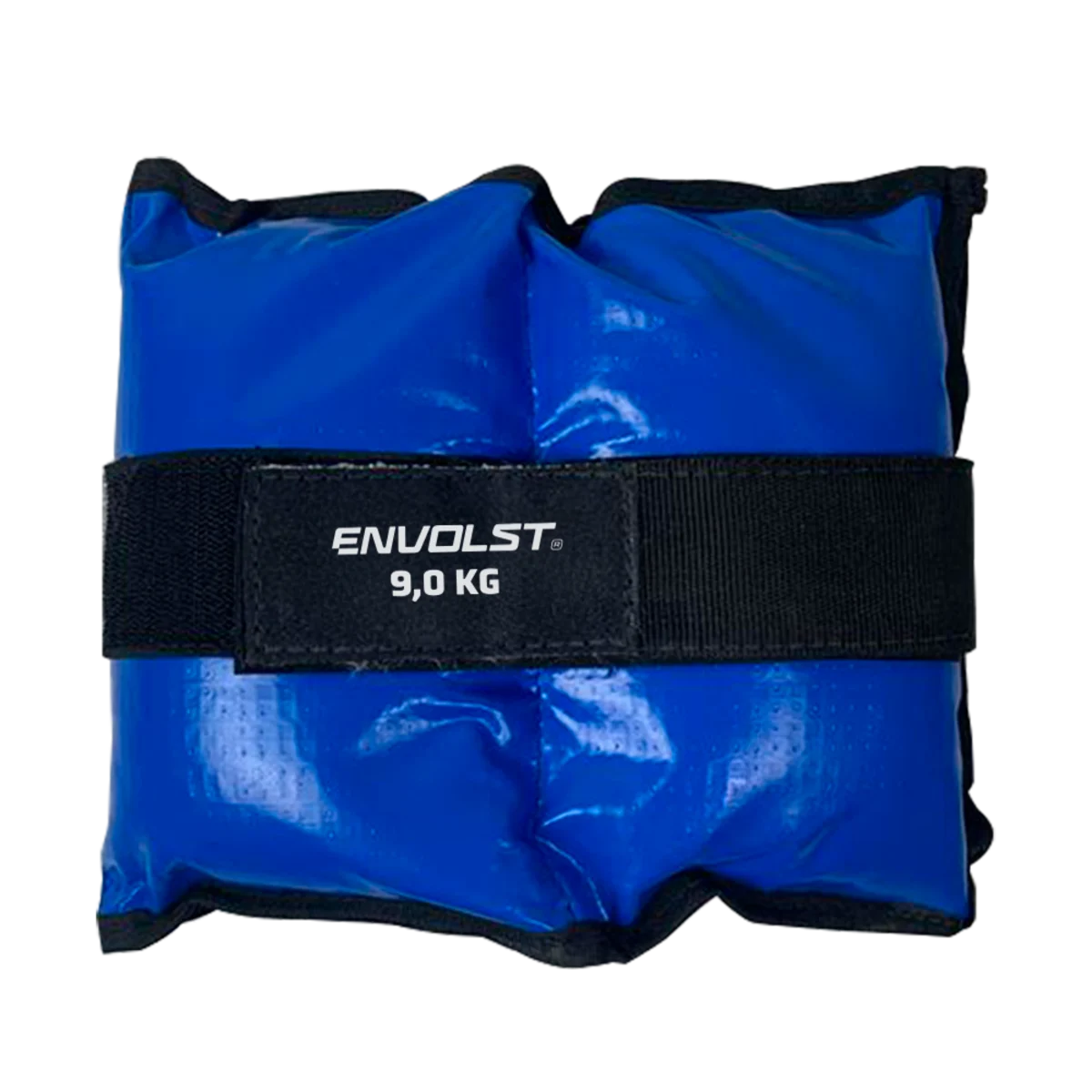 Tornozeleira caneleira em vinilona azul profissional 9kg Envolst - par