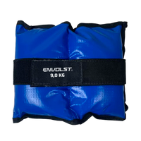 Tornozeleira caneleira em vinilona azul profissional 9kg Envolst - par