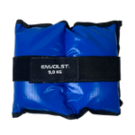 Tornozeleira caneleira em vinilona azul profissional 9kg Envolst - par