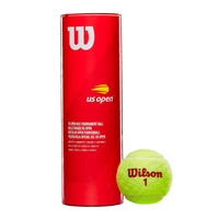 Bolinha/bola de tênis de campo estágio 3 (vermelha 75%) iniciantes Wilson US Open - tubo com 3 und
