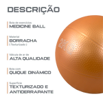 Bola de exercícios (medicine ball econômica) de pvc com areia 2kg laranja Pista e Campo