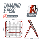 Quadro elástico de aço para retorno de bolas 1x1m Velden