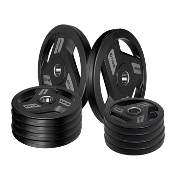 Kit 100kg Anilhas Olímpicas Vulcanizadas Envolst - 5 a 20kg