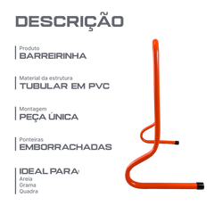 Barreirinha de agilidade em plástico ABS 50cm de altura Velden