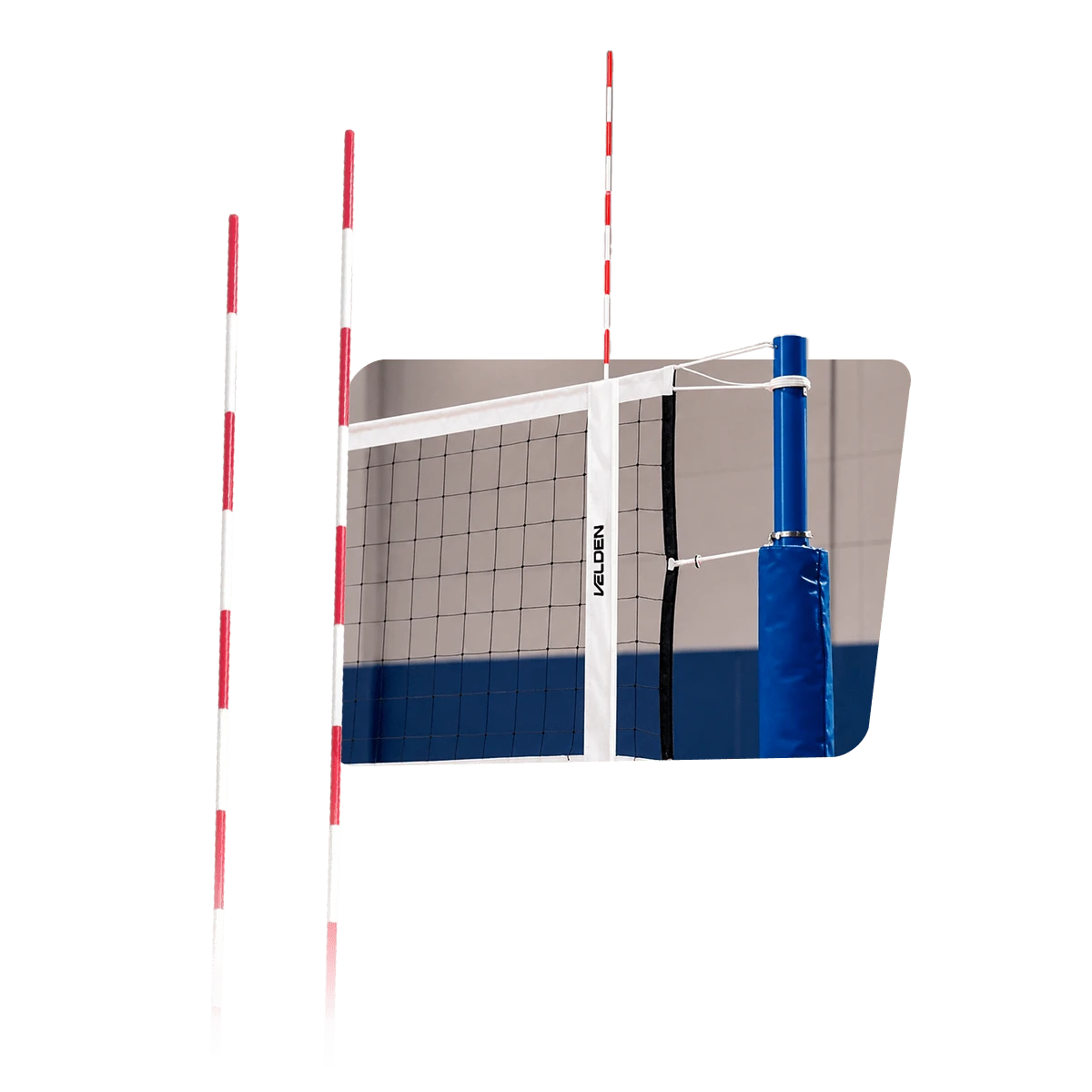 Antenas (par) de voleibol de fibra de vidro Velden