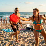 Frisbee de plástico para recreação Pista e Campo - Azul
