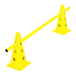Kit 8 Cones de Agilidade Furados 23cm com 4 Hastes Velden