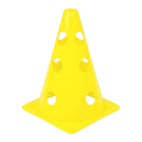 Kit 8 Cones de Agilidade Furados 23cm com 4 Hastes Velden