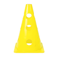 Kit 8 Cones de Agilidade Furados 23cm com 4 Hastes Velden