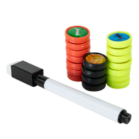 Prancheta tática magnética com caneta para treinamento de voleibol Pista e Campo - Modelo pasta preta